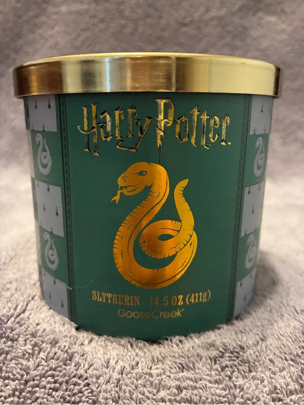 Harry Potter Slytherin Green & Gold Reptile Habitat Accent
